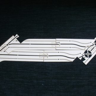 Street part 2 lane extension parking port H0